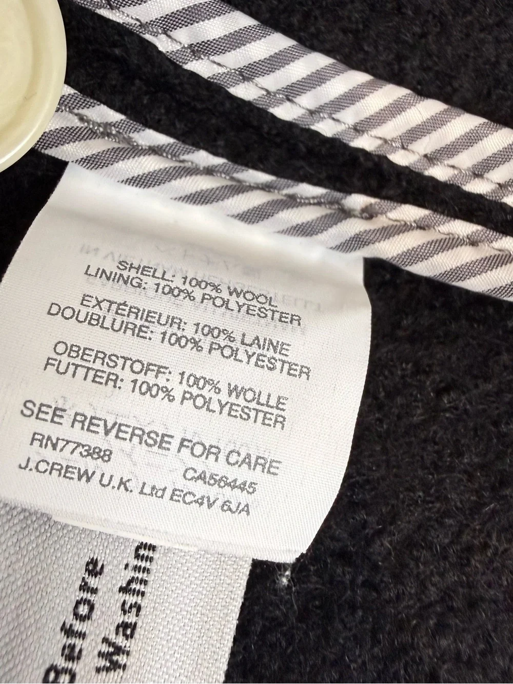 J. Crew boiled wool cropped jacket